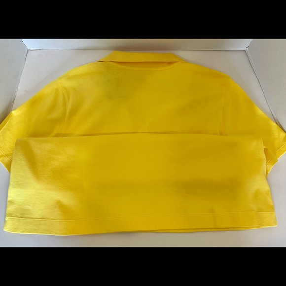 Ladies Pull Over Polo Top Kim Rogers Perfectly Soft Yellow Cotton Size XL - Picture 13 of 13